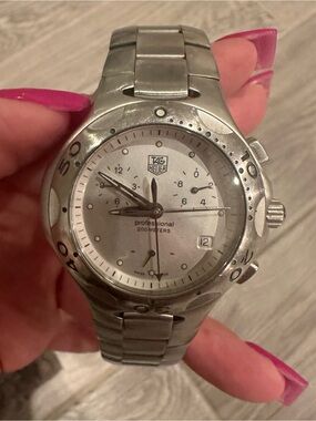Tag Heuer Men’s Silver Stainless Steel Professional Chronograph Watch